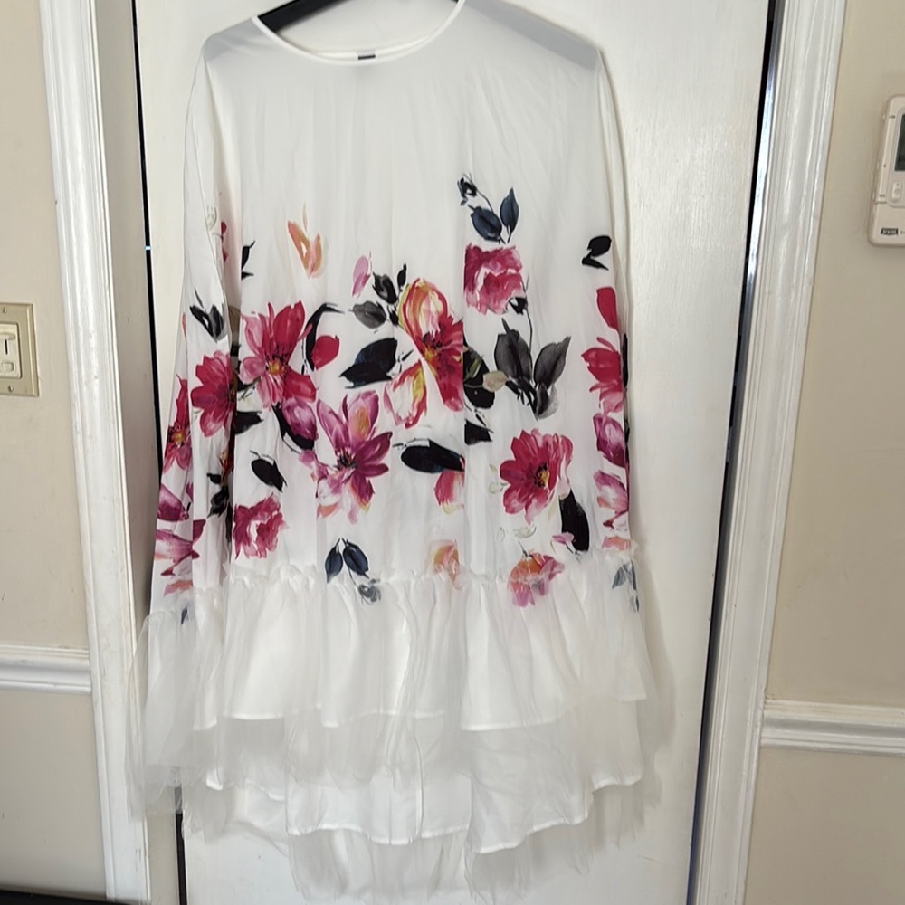 Floral  Dress/Shirt size I XL